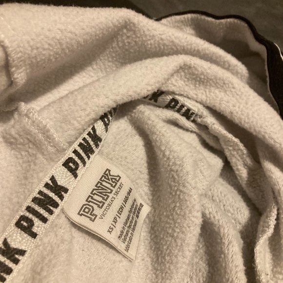 Victoria's Secret PINK White Fleece Hoodie - Picture 3 of 9